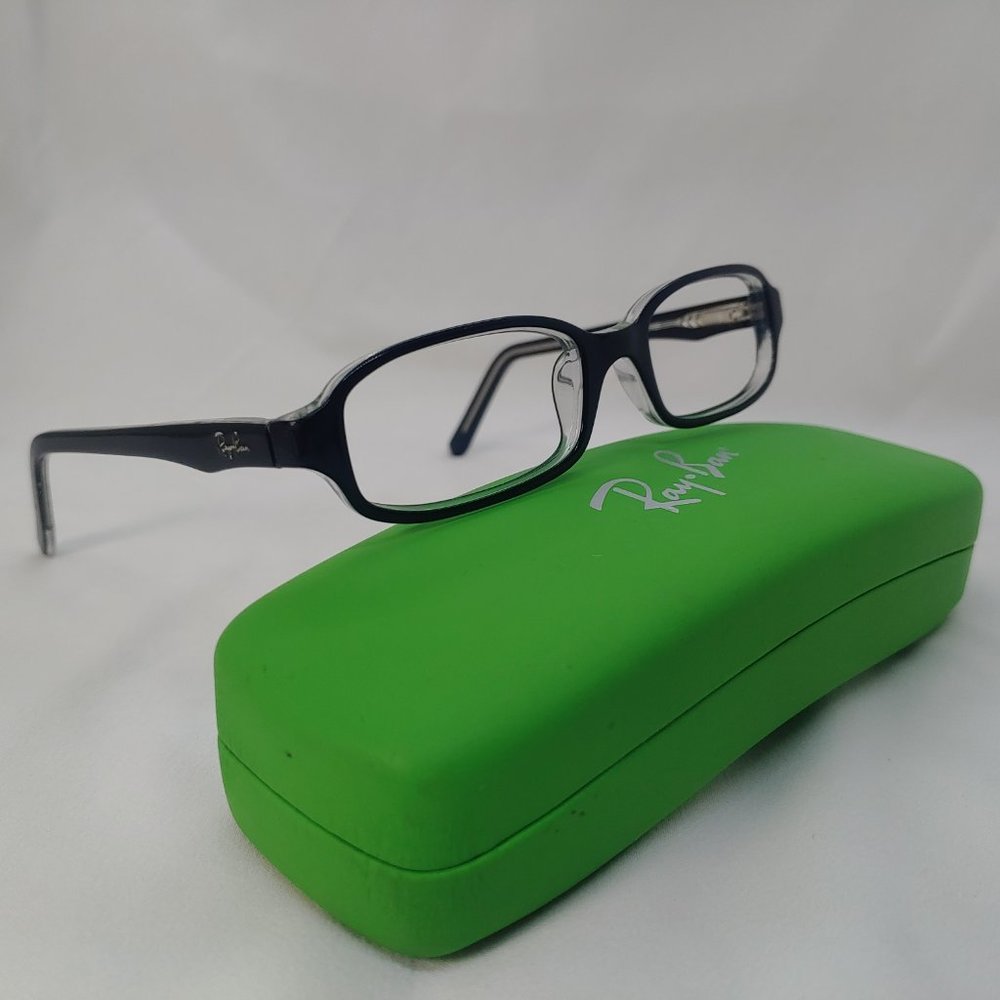 RAY-BAN Junior Eyeglass Frames RB1521 Plastic Rims Black Clear Kids Children